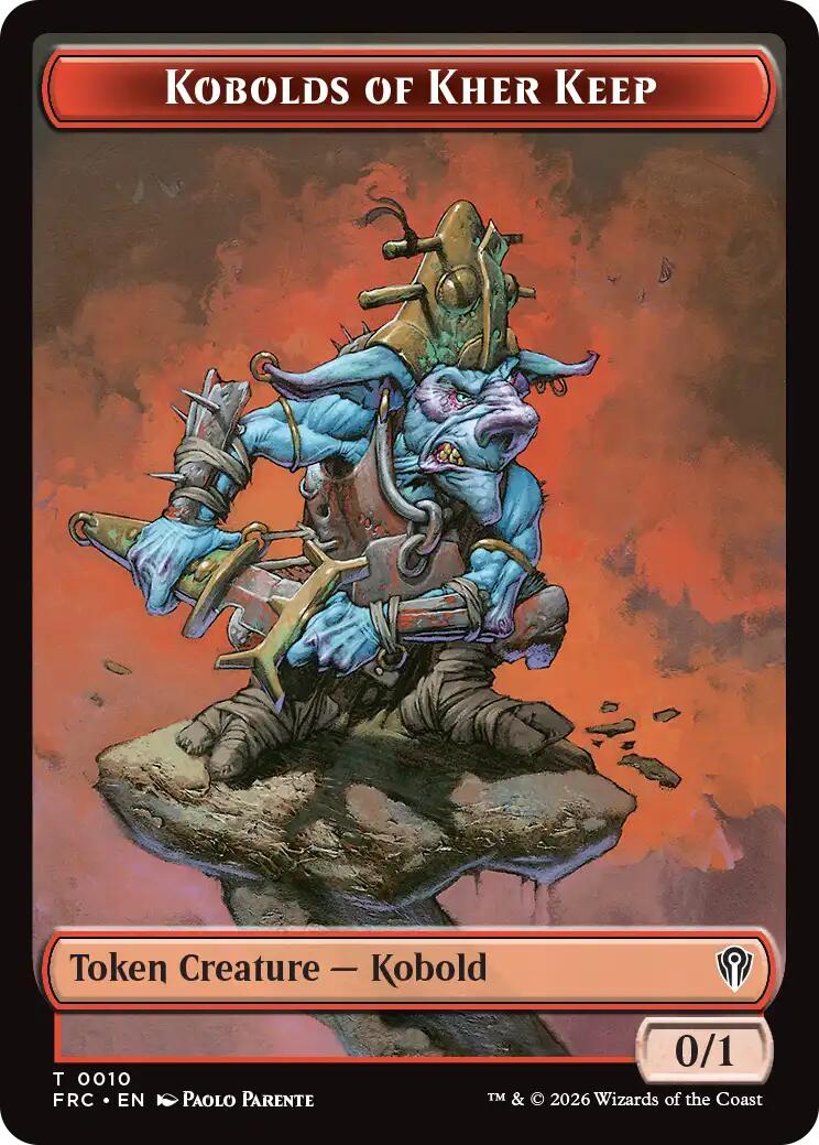 Kobolds of Kher Keep // Phyrexian Mite Double-Sided Token [Reality Fracture Commander Tokens] | Jomio and Rueliete's Cards and Comics