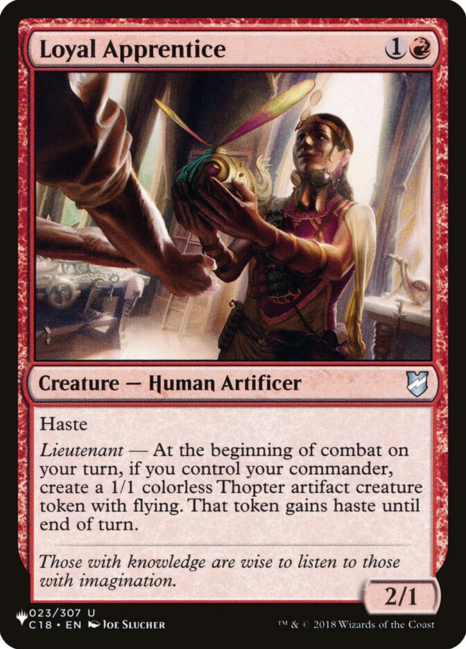 Loyal Apprentice [The List] | Jomio and Rueliete's Cards and Comics