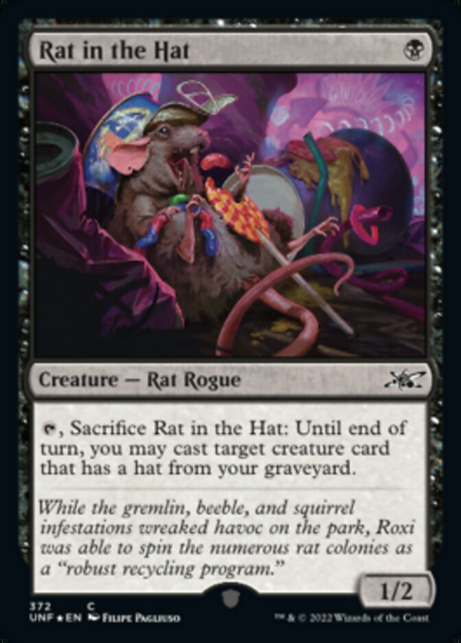 Rat in the Hat (Galaxy Foil) [Unfinity] | Jomio and Rueliete's Cards and Comics