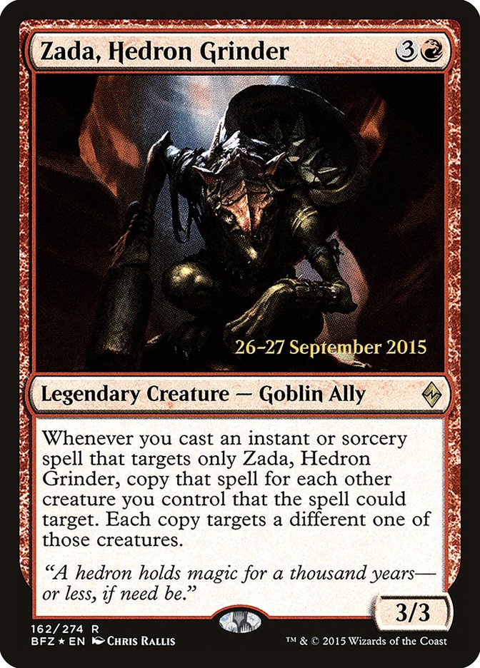 Zada, Hedron Grinder [Battle for Zendikar Prerelease Promos] | Jomio and Rueliete's Cards and Comics