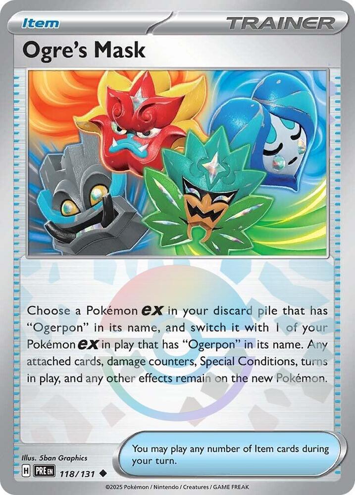 Ogre's Mask (118/131) (Poke Ball Pattern) [Scarlet & Violet: Prismatic Evolutions] | Jomio and Rueliete's Cards and Comics