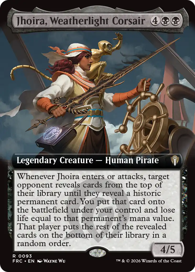 Jhoira, Weatherlight Corsair (Extended Art) [Reality Fracture Commander] | Jomio and Rueliete's Cards and Comics