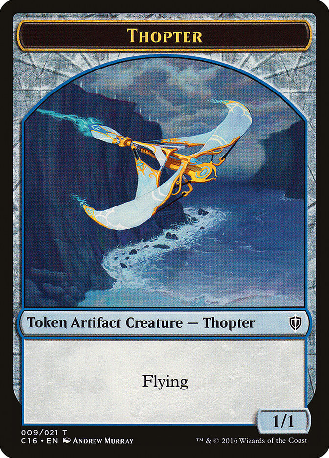 Goat // Thopter Double-Sided Token [Commander 2016 Tokens] | Jomio and Rueliete's Cards and Comics