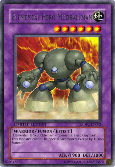 Elemental Hero Mudballman [MDP2-EN002] Rare | Jomio and Rueliete's Cards and Comics