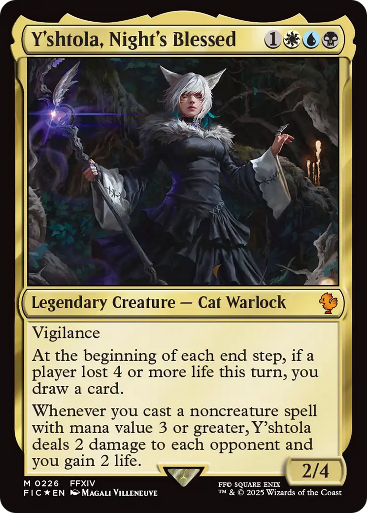 Y'shtola, Night's Blessed (Surge Foil) [FINAL FANTASY Commander] | Jomio and Rueliete's Cards and Comics