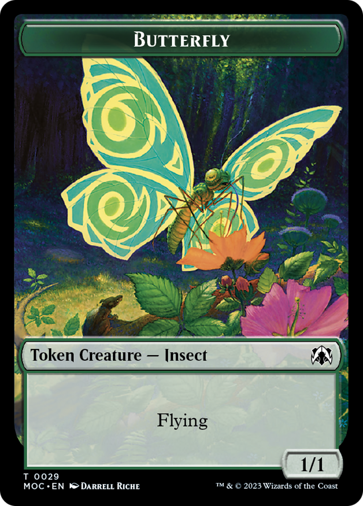 Butterfly // City's Blessing Double-Sided Token [March of the Machine Commander Tokens] | Jomio and Rueliete's Cards and Comics