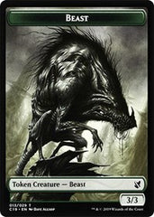 Beast (013) // Wurm Double-Sided Token [Commander 2019 Tokens] | Jomio and Rueliete's Cards and Comics
