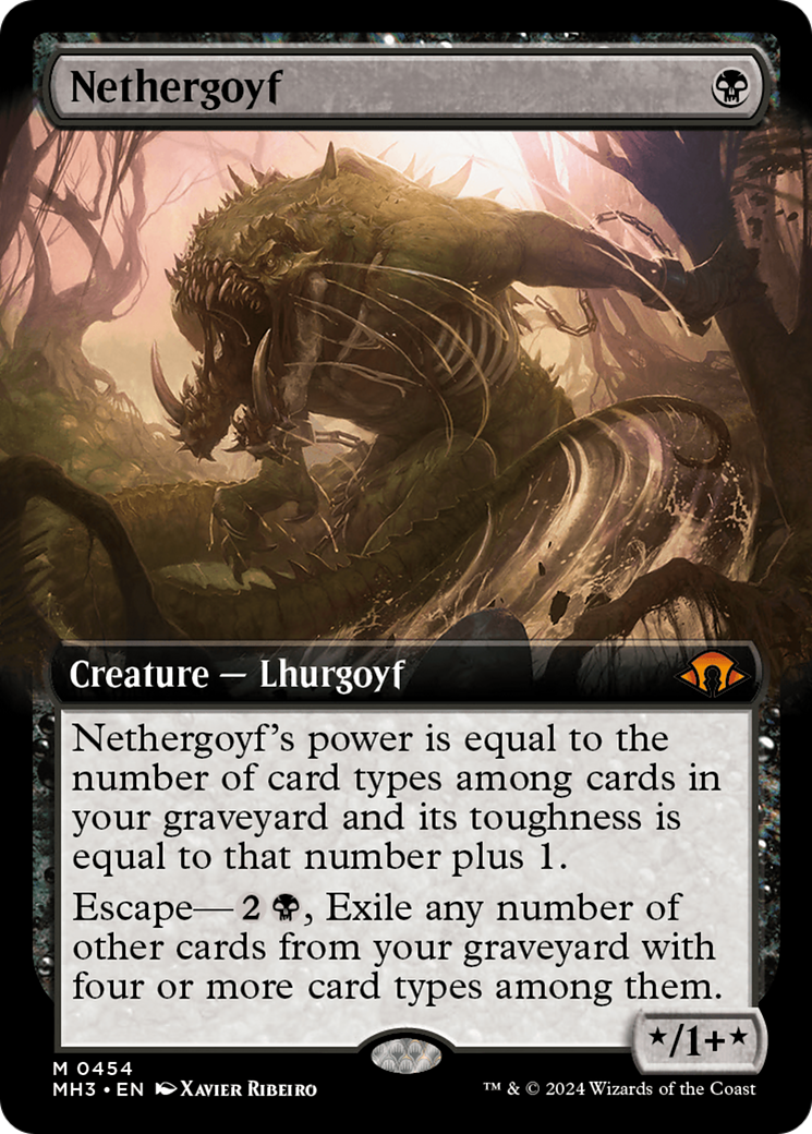 Nethergoyf (Extended Art) [Modern Horizons 3] | Jomio and Rueliete's Cards and Comics