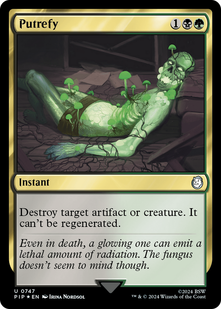 Putrefy (Surge Foil) [Fallout] | Jomio and Rueliete's Cards and Comics
