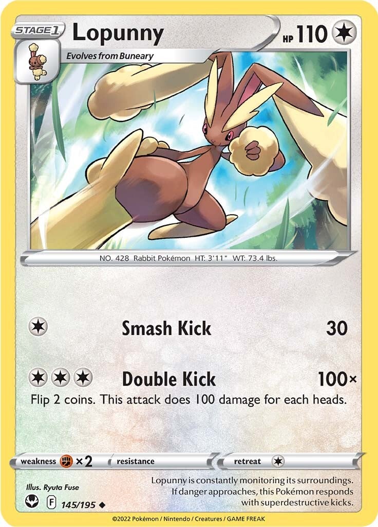 Lopunny (145/195) [Sword & Shield: Silver Tempest] | Jomio and Rueliete's Cards and Comics