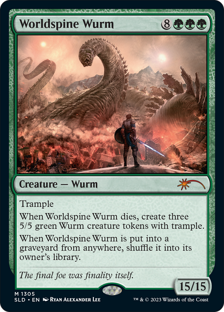 Worldspine Wurm [Secret Lair Drop Series] | Jomio and Rueliete's Cards and Comics