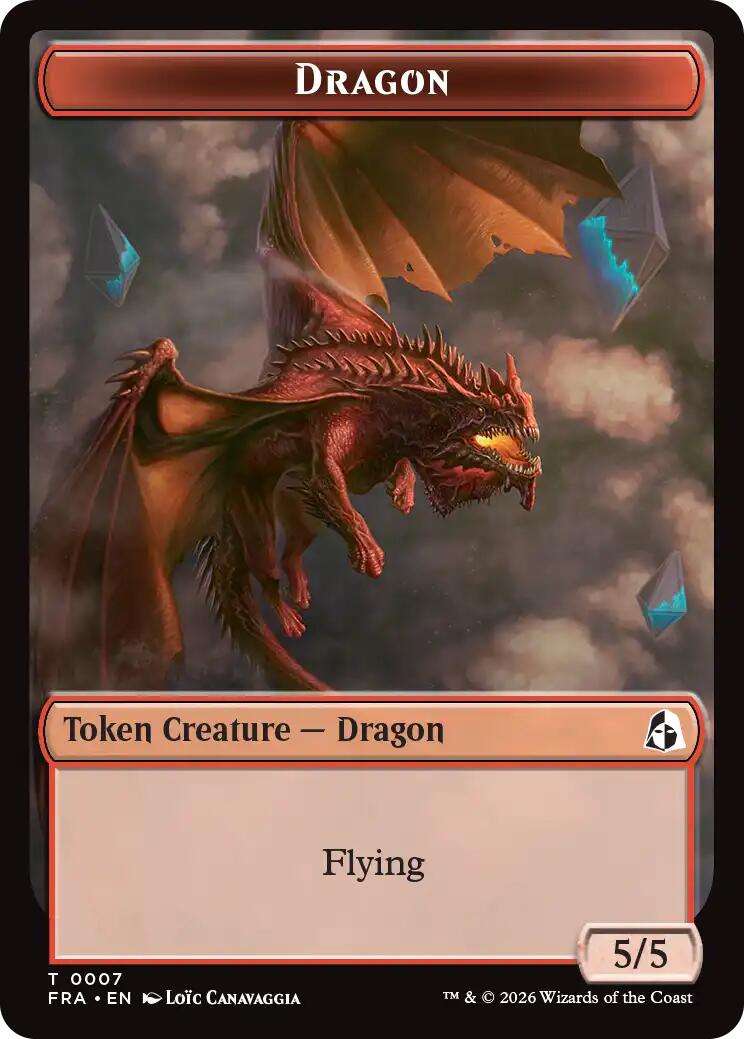 Dragon // Forest Tentacle Double-Sided Token [Reality Fracture Tokens] | Jomio and Rueliete's Cards and Comics