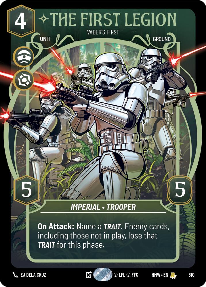 The First Legion - Vader's Fist (810) (Prestige) (810) [Homeworlds] | Jomio and Rueliete's Cards and Comics