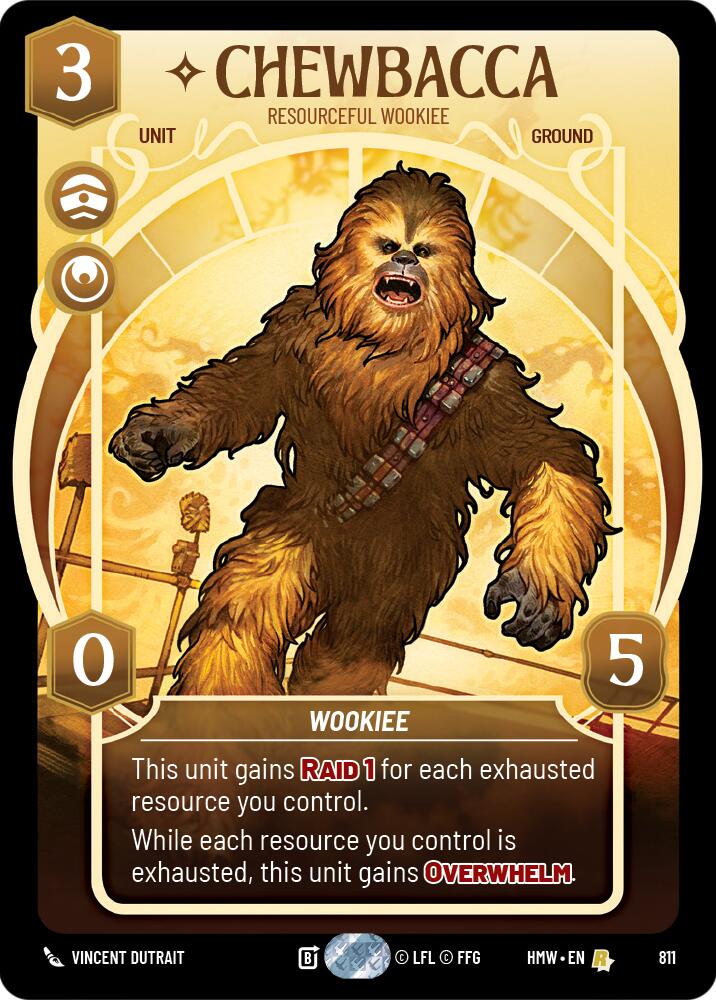 Chewbacca - Resourceful Wookiee (811) (Prestige) (811) [Homeworlds] | Jomio and Rueliete's Cards and Comics