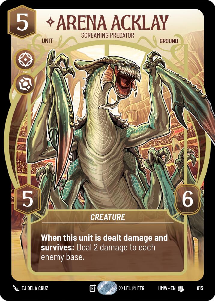 Arena Acklay - Screaming Predator (815) (Prestige) (815) [Homeworlds] | Jomio and Rueliete's Cards and Comics