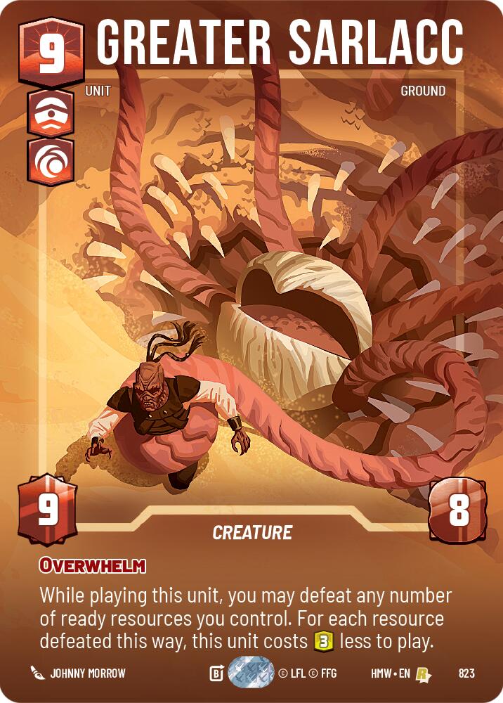 Greater Sarlacc (823) (Prestige) (823) [Homeworlds] | Jomio and Rueliete's Cards and Comics
