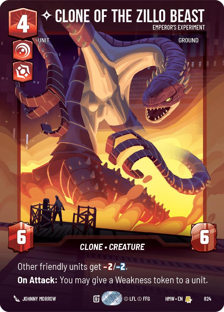 Clone of the Zillo Beast - Emperor's Experiment (824) (Prestige) (824) [Homeworlds] | Jomio and Rueliete's Cards and Comics