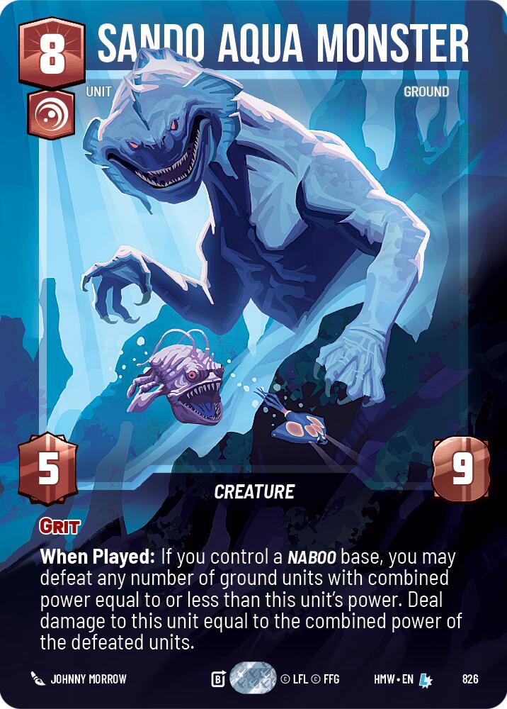 Sando Aqua Monster (826) (Prestige) (826) [Homeworlds] | Jomio and Rueliete's Cards and Comics