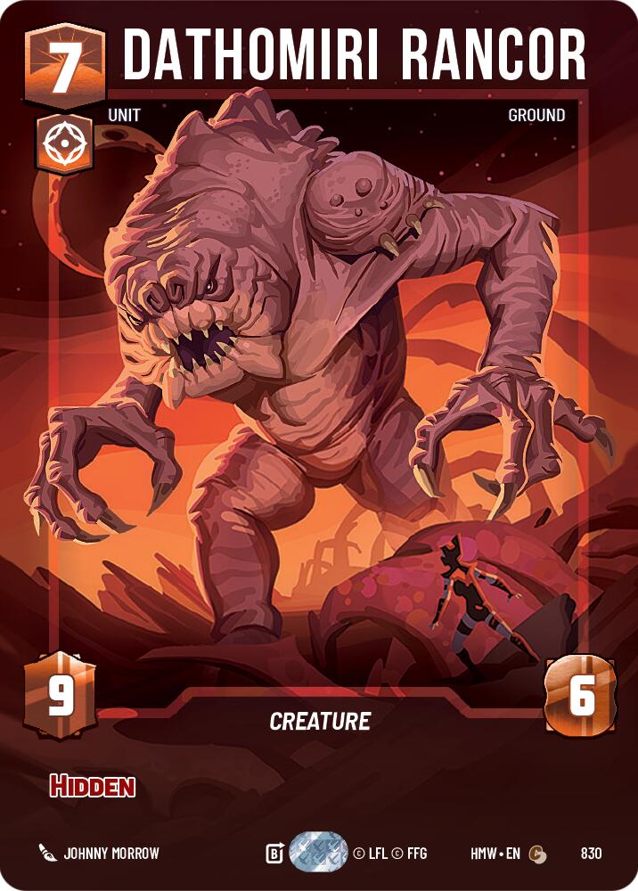 Dathomiri Rancor (830) (Prestige) (830) [Homeworlds] | Jomio and Rueliete's Cards and Comics