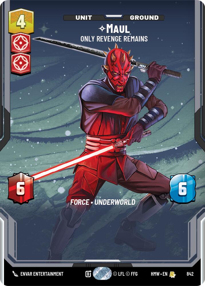 Maul - Only Revenge Remains (842) (Prestige) (842) [Homeworlds] | Jomio and Rueliete's Cards and Comics
