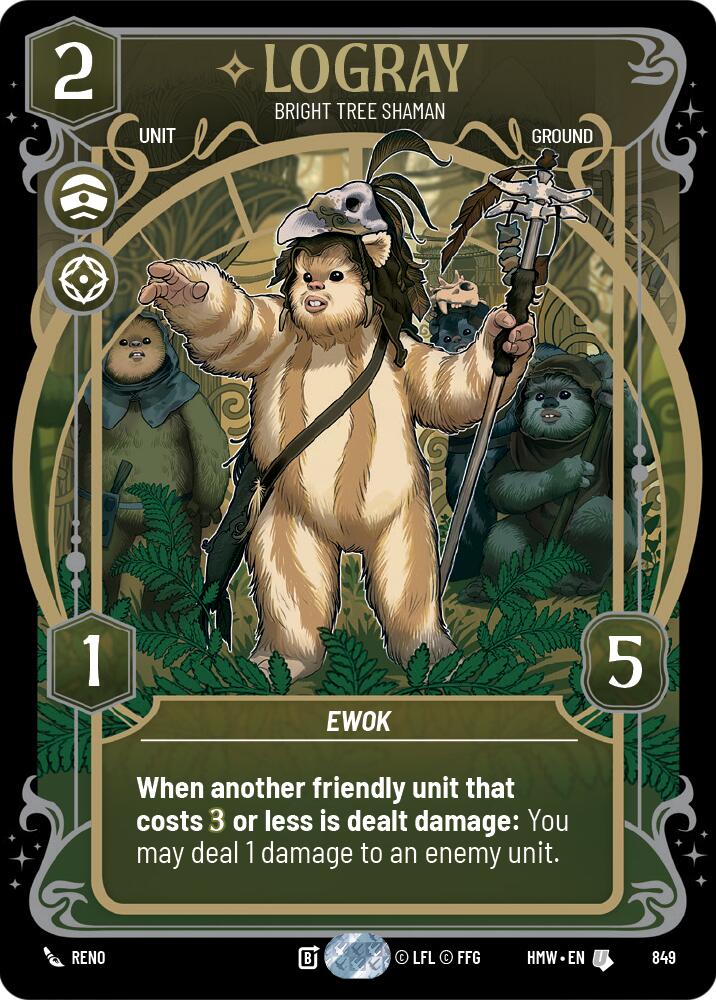 Logray - Bright Tree Shaman (849) (Prestige Foil) (849) [Homeworlds] | Jomio and Rueliete's Cards and Comics