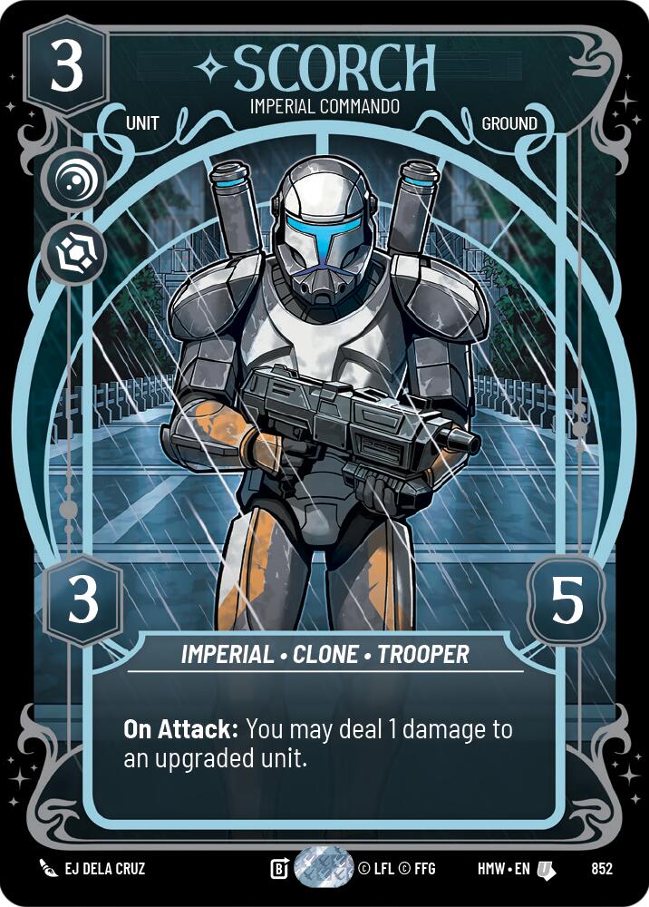 Scorch - Imperial Commando (852) (Prestige Foil) (852) [Homeworlds] | Jomio and Rueliete's Cards and Comics
