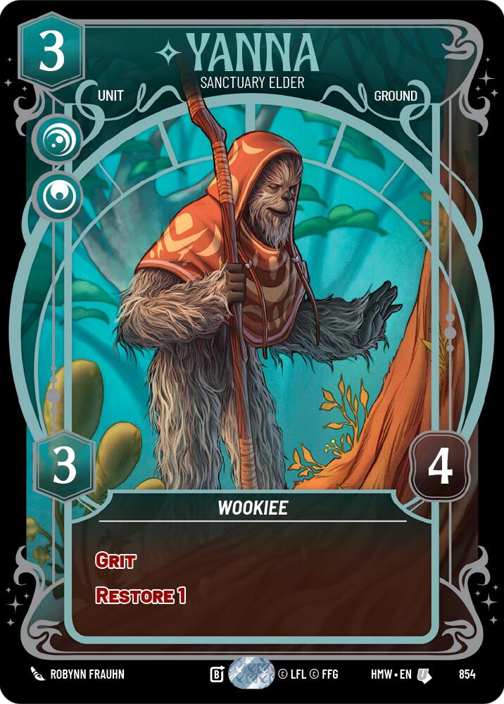 Yanna - Sanctuary Elder (854) (Prestige Foil) (854) [Homeworlds] | Jomio and Rueliete's Cards and Comics