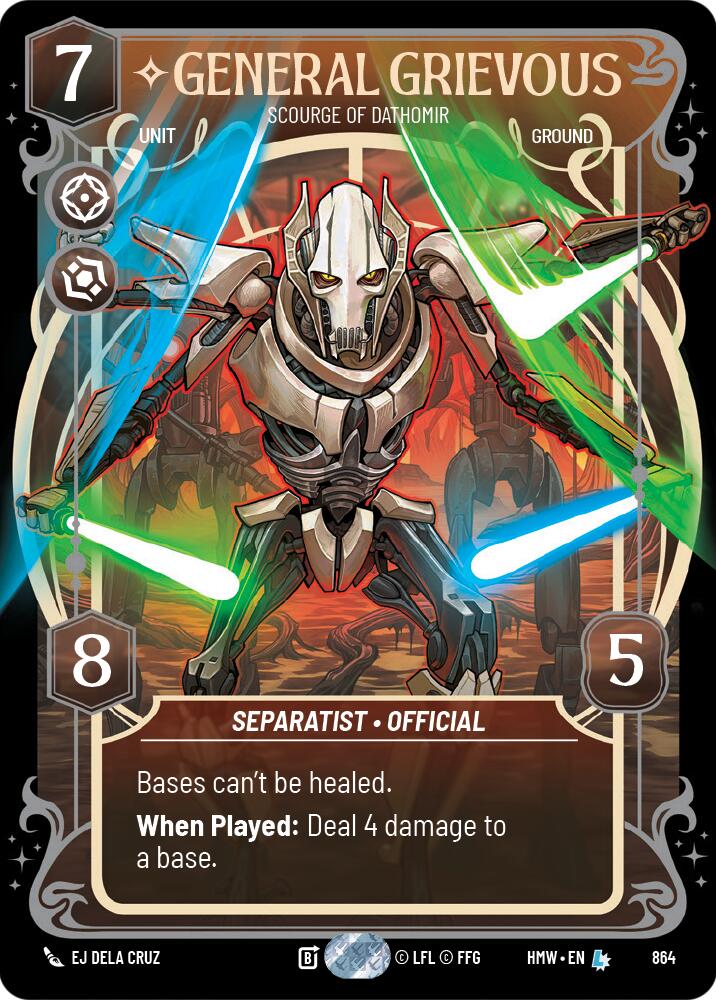 General Grievous - Scourge of Dathomir (864) (Prestige Foil) (864) [Homeworlds] | Jomio and Rueliete's Cards and Comics