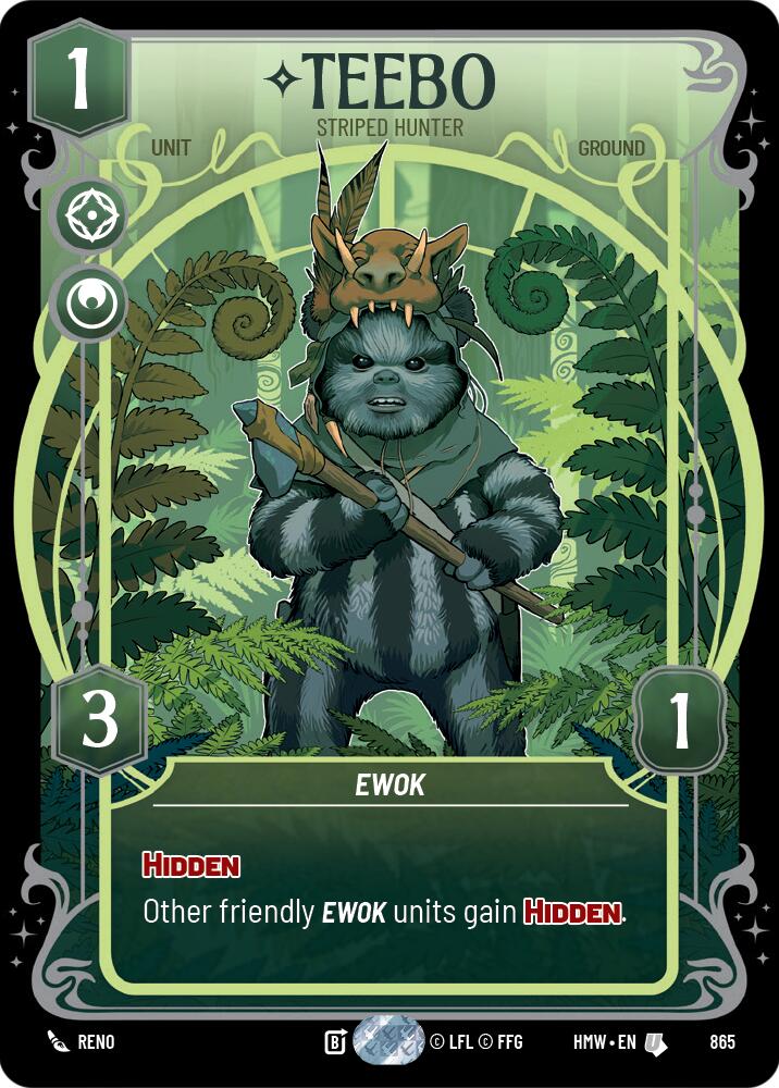 Teebo - Striped Hunter (865) (Prestige Foil) (865) [Homeworlds] | Jomio and Rueliete's Cards and Comics