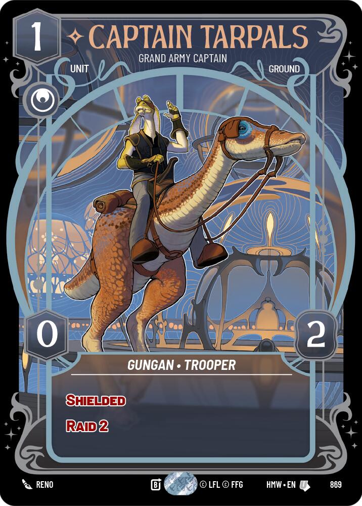Captain Tarpals - Grand Army Captain (869) (Prestige Foil) (869) [Homeworlds] | Jomio and Rueliete's Cards and Comics