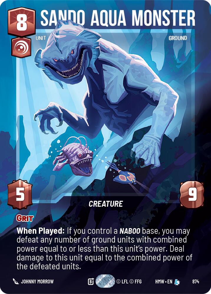 Sando Aqua Monster (874) (Prestige Foil) (874) [Homeworlds] | Jomio and Rueliete's Cards and Comics