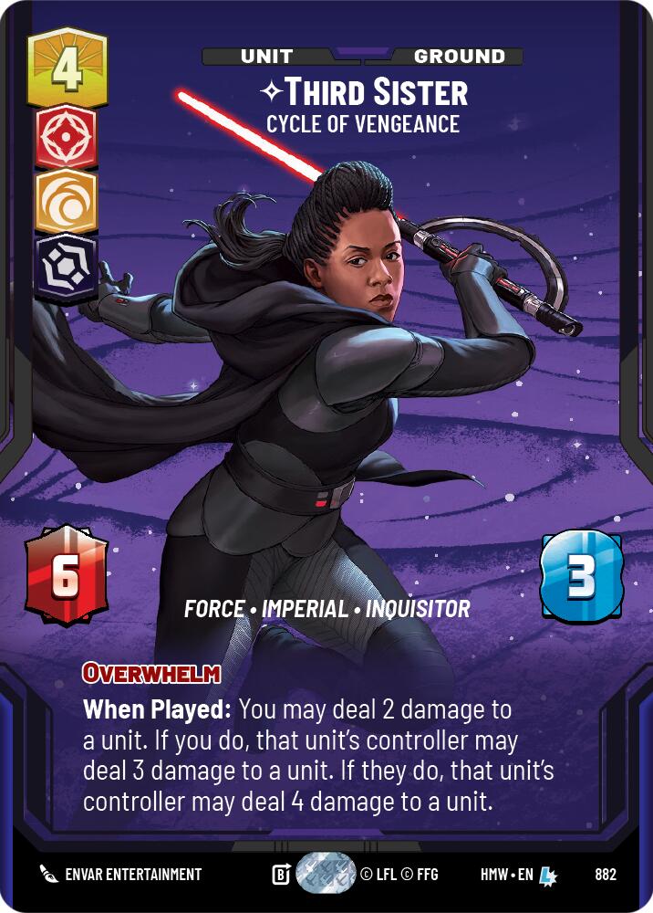 Third Sister - Cycle of Vengeance (882) (Prestige Foil) (882) [Homeworlds] | Jomio and Rueliete's Cards and Comics