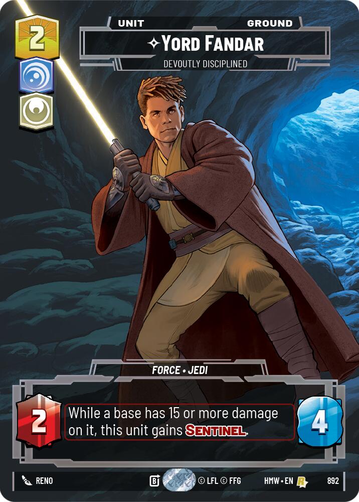 Yord Fandar - Devoutly Disciplined (892) (Prestige Foil) (892) [Homeworlds] | Jomio and Rueliete's Cards and Comics