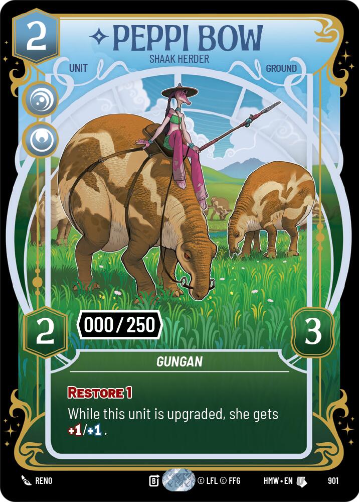 Peppi Bow - Shaak Herder (901) (Serialized) (901) [Homeworlds] | Jomio and Rueliete's Cards and Comics