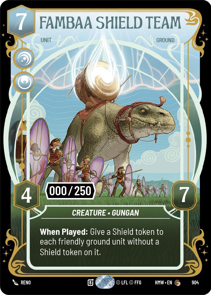 Fambaa Shield Team (904) (Serialized) (904) [Homeworlds] | Jomio and Rueliete's Cards and Comics