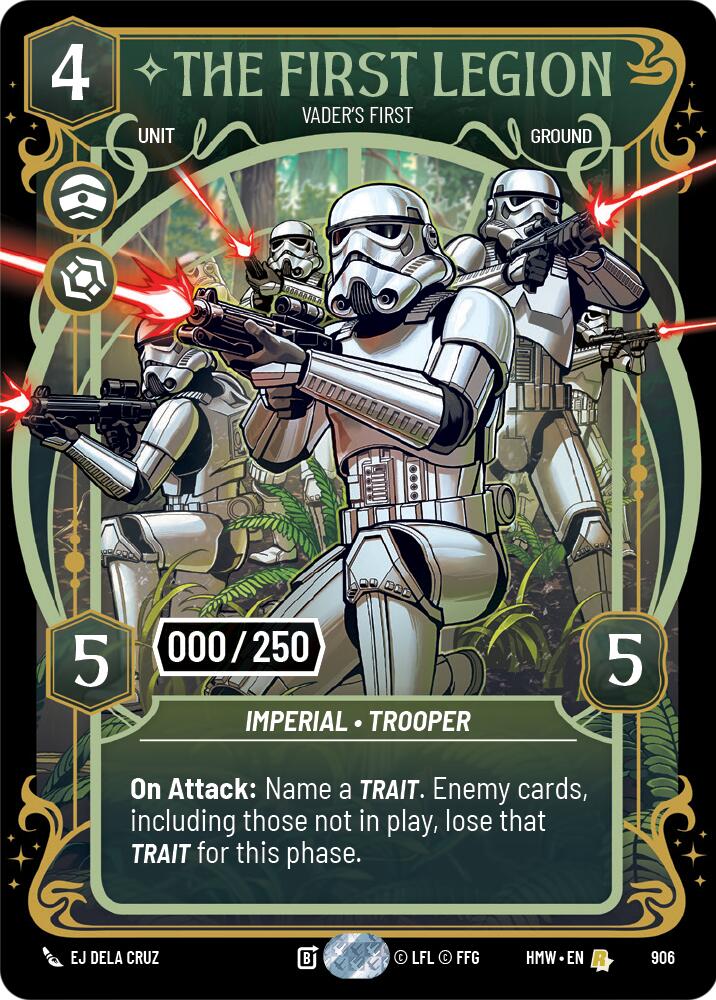 The First Legion - Vader's Fist (906) (Serialized) (906) [Homeworlds] | Jomio and Rueliete's Cards and Comics
