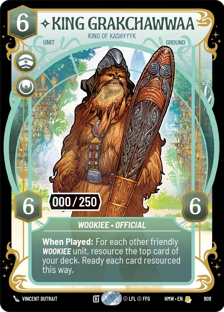 King Grakchawwaa - King of Kashyyyk (909) (Serialized) (909) [Homeworlds] | Jomio and Rueliete's Cards and Comics