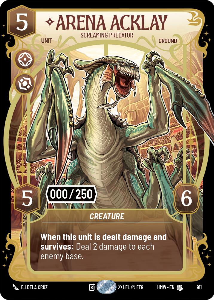 Arena Acklay - Screaming Predator (911) (Serialized) (911) [Homeworlds] | Jomio and Rueliete's Cards and Comics