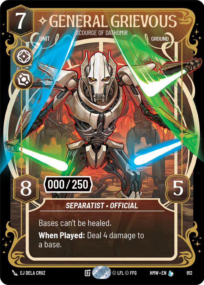 General Grievous - Scourge of Dathomir (912) (Serialized) (912) [Homeworlds] | Jomio and Rueliete's Cards and Comics