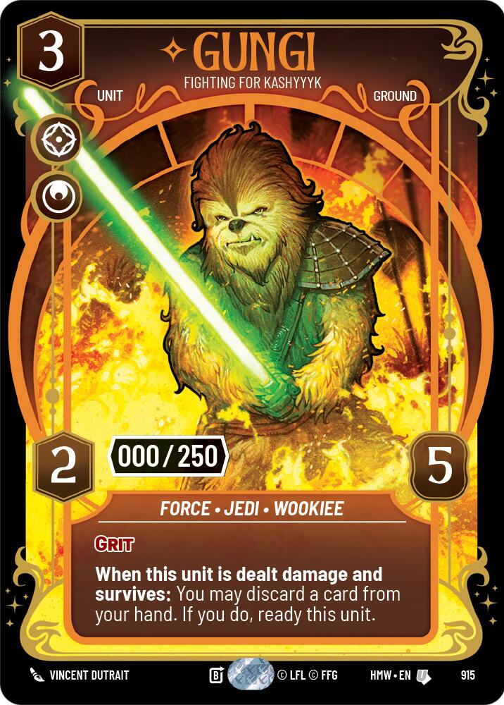 Gungi - Fighting for Kashyyyk (915) (Serialized) (915) [Homeworlds] | Jomio and Rueliete's Cards and Comics