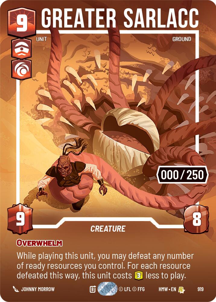 Greater Sarlacc (919) (Serialized) (919) [Homeworlds] | Jomio and Rueliete's Cards and Comics