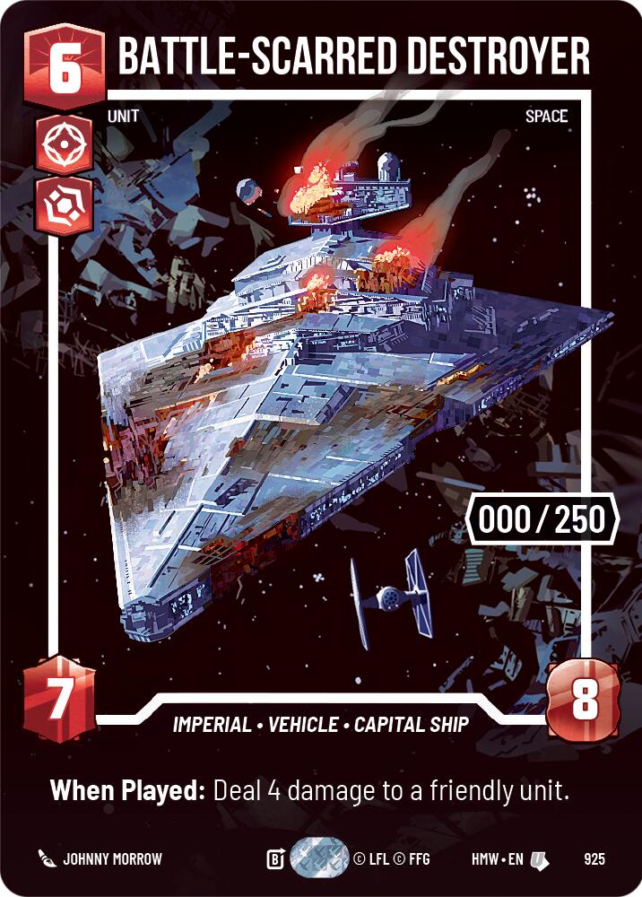 Battle-Scarred Destroyer (925) (Serialized) (925) [Homeworlds] | Jomio and Rueliete's Cards and Comics