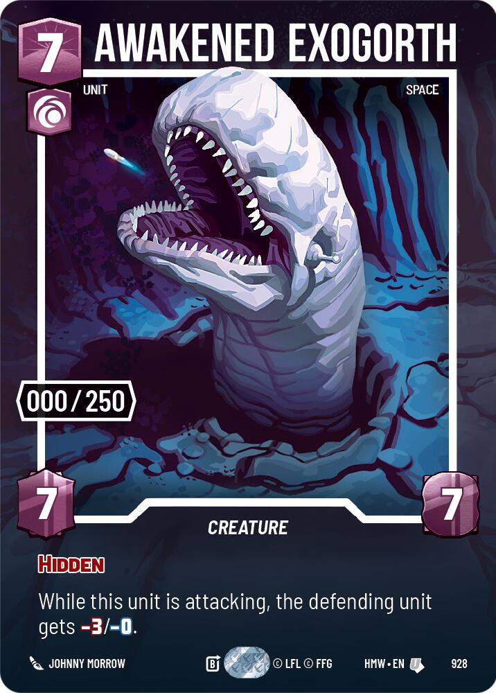 Awakened Exogorth (928) (Serialized) (928) [Homeworlds] | Jomio and Rueliete's Cards and Comics