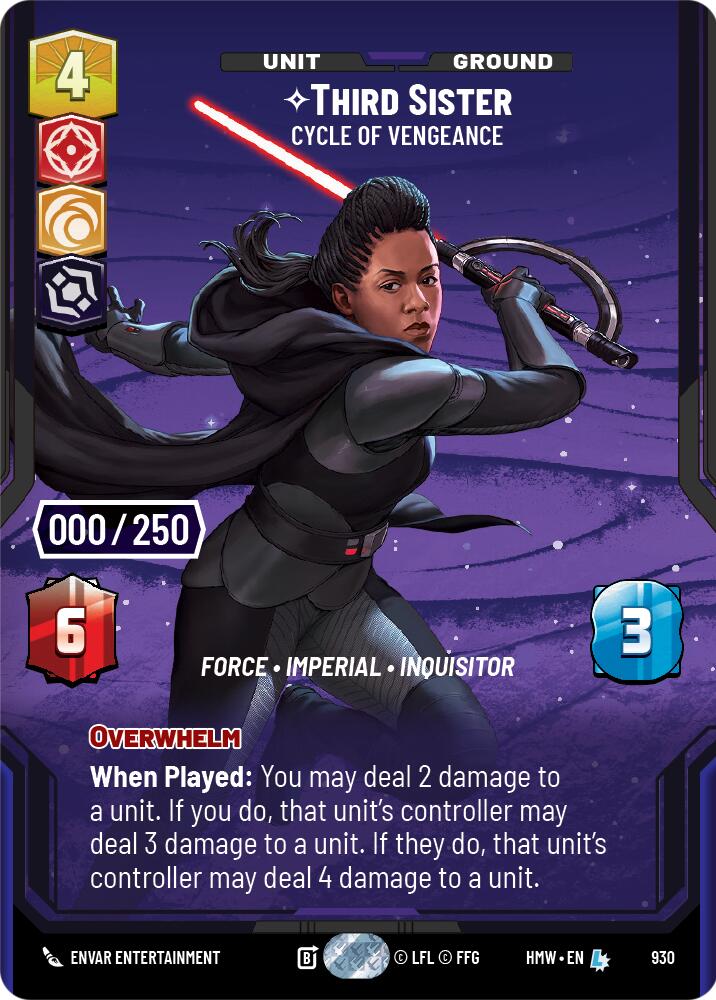 Third Sister - Cycle of Vengeance (930) (Serialized) (930) [Homeworlds] | Jomio and Rueliete's Cards and Comics