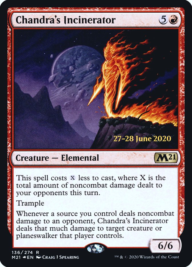 Chandra's Incinerator [Core Set 2021 Prerelease Promos] | Jomio and Rueliete's Cards and Comics