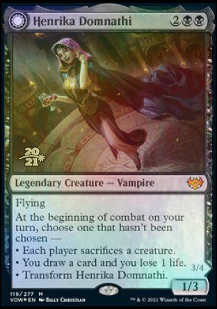 Henrika Domnathi // Henrika, Infernal Seer [Innistrad: Crimson Vow Prerelease Promos] | Jomio and Rueliete's Cards and Comics