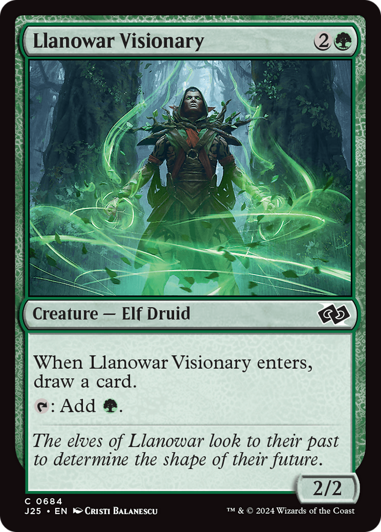 Llanowar Visionary [Foundations Jumpstart] | Jomio and Rueliete's Cards and Comics