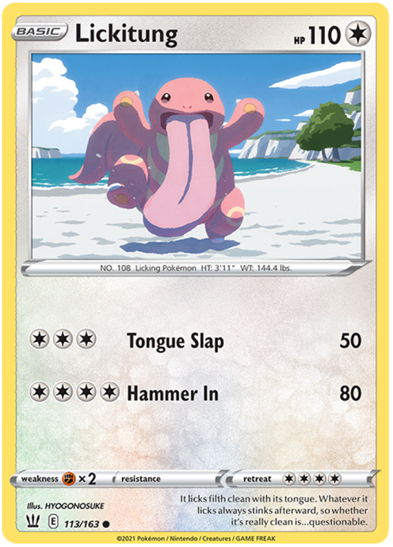 Lickitung (113/163) [Sword & Shield: Battle Styles] | Jomio and Rueliete's Cards and Comics
