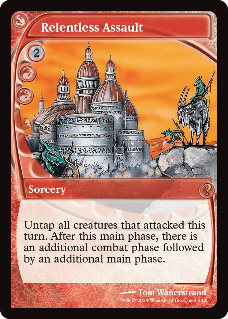Relentless Assault (Future Sight) [Mystery Booster 2] | Jomio and Rueliete's Cards and Comics