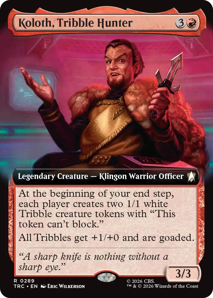 Koloth, Tribble Hunter (Extended Art) [Star Trek Commander] | Jomio and Rueliete's Cards and Comics